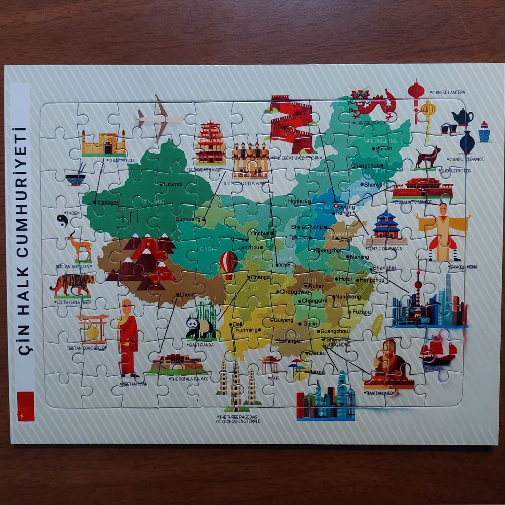 Çin Haritalı Puzzle (90 parça)